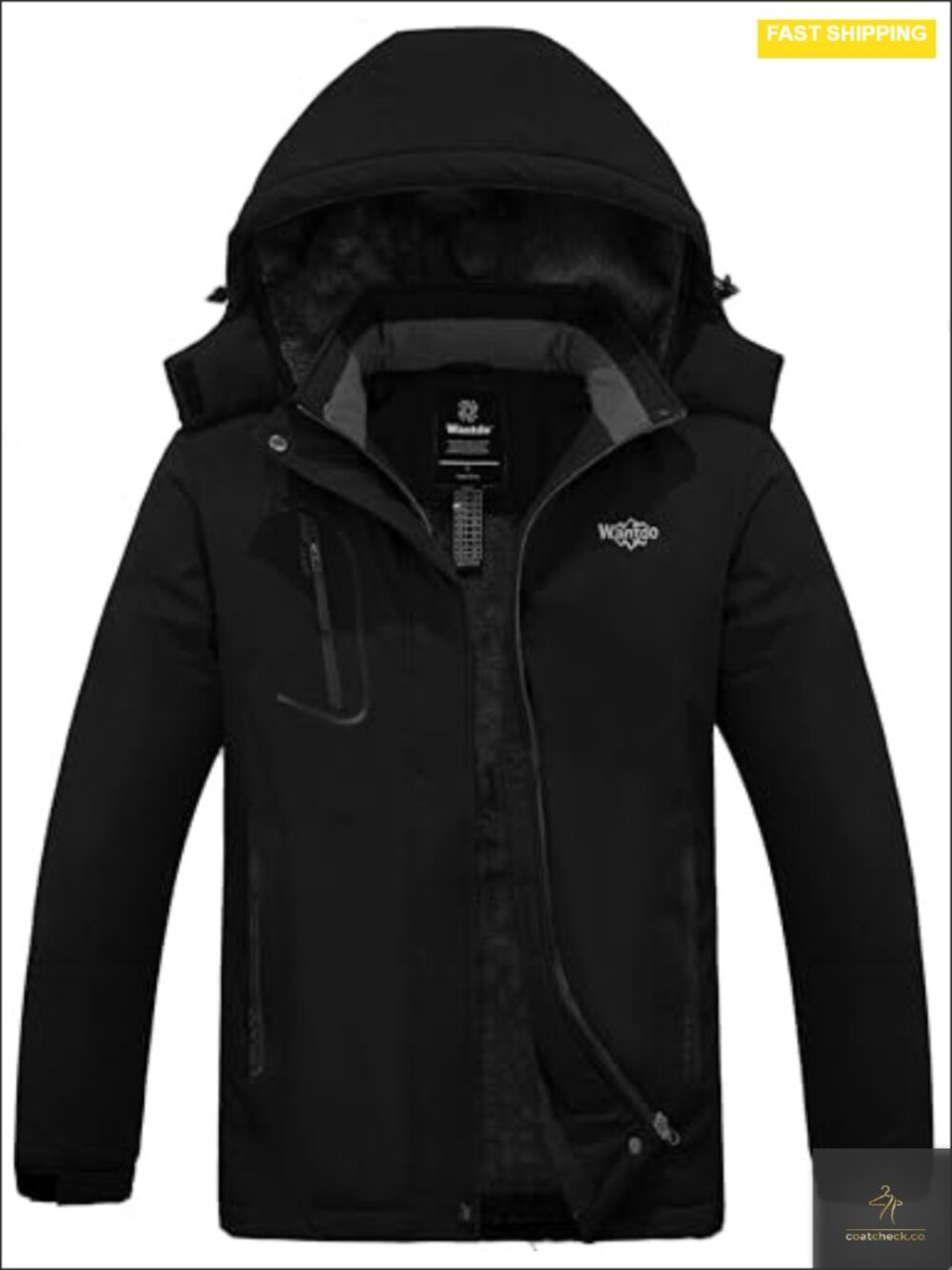 Waterproof Insulated Ski Trekking Jacket Long Sleeve Zipper